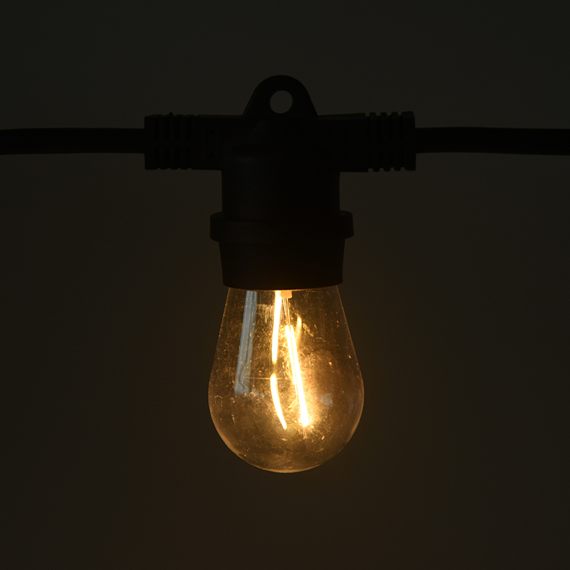 Lumini S14 standard SUA, priză spirală E26 integrată, lumină albă caldă, model de inginerie rezistentă