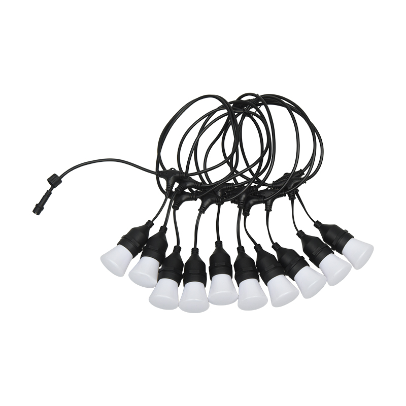 C45 Tip suspendat E27 Spiral RGB Sincronizat șir lumini intermitent