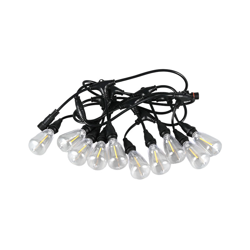 ST38 pandantiv vintage tip E12 cu șurub bază alb cald 1W model ambiance șir de lumină