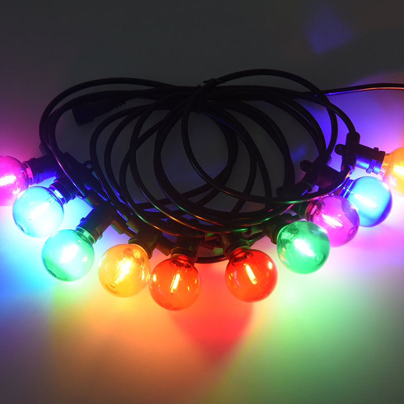 G40 Ball Bubble E12 Spiral Mouth Iluminat decorativ colorat pentru festivități
