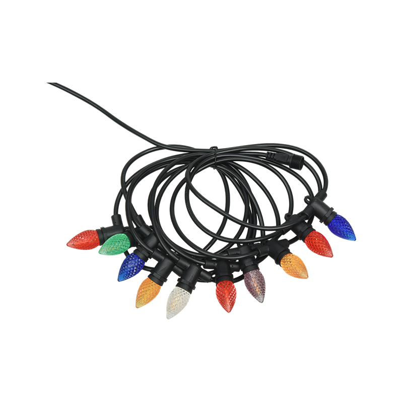 Lumină C7 căpșuni E12 cu șurub colorat 0.5W șir de lumină integrat