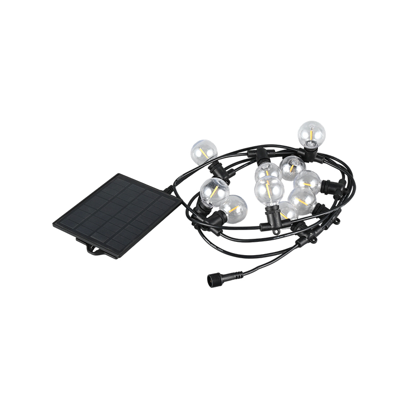G40 șir de lumină solară integrată (suport de lampă E12, 5 metri 10 lumini)
