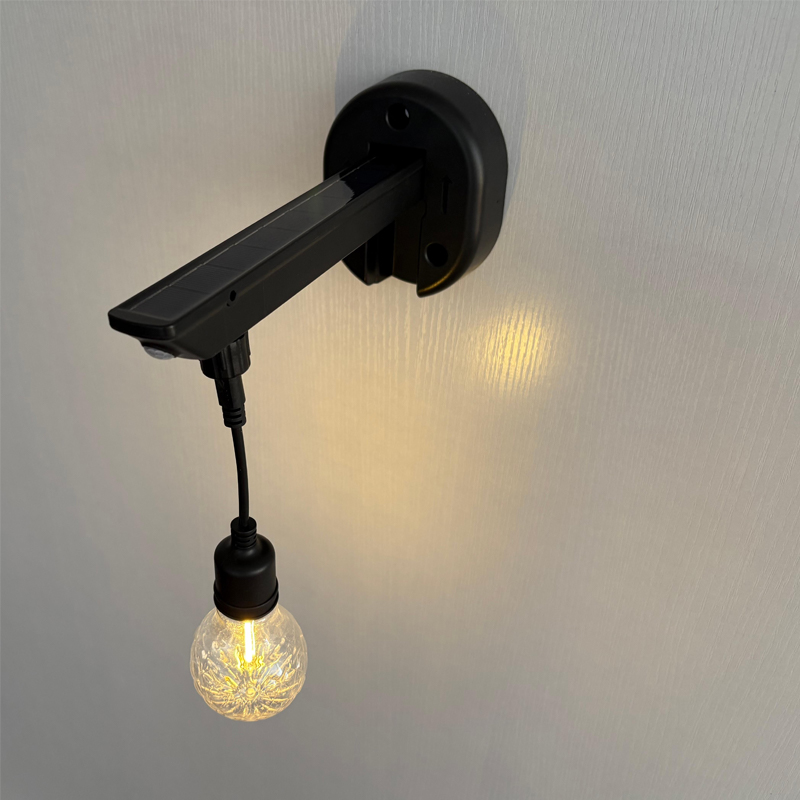 Lampă solară difuză cu model de diamante (forma bec A60)